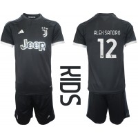 Juventus Alex Sandro #12 Tredjedraktsett Barn 2023-24 Kortermet (+ Korte bukser)